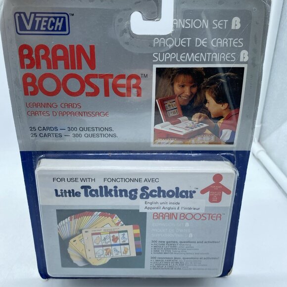 Vintage 1989 Vtech Little Talking Scholar Toy Original Set And 3 Expansion Sets - Picture 13 of 16
